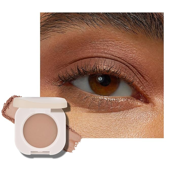 KYDA Cocoa Brown Matte Eyeshadow Single, Matte Brown Eyeshadow for Eyes and Brows, Ultra-fine Lightweight, Crease-proof High Pigmented Formula, Netural Mini Eyes Makeup, Cinnamon Tea