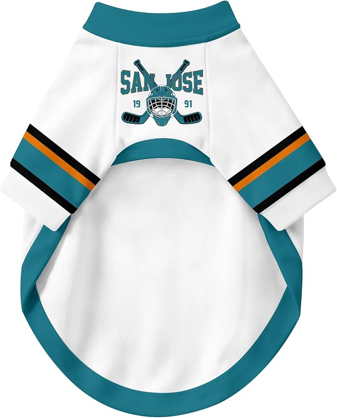 San Jose Dog Clothes Personalized Pet T Shirt for Dogs Gift | Custom Name Number Jersey Style Pet Shirt for Dog