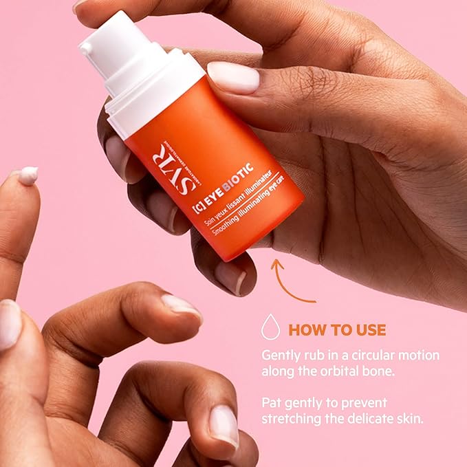 SVR C Biotic Eye Contour Cream. 5% Vitamin C Moisturizer for Puffiness, Dark Circles, Brightening & Even Skin Tone. Vegan, Made in France, 1 Fl. Oz.