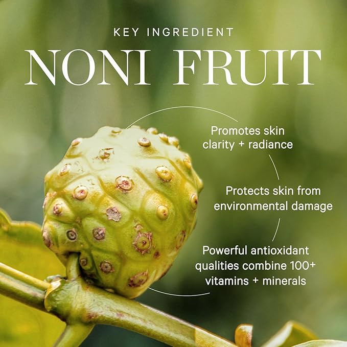 KORA Organics Noni Glow Hydrating Face Oil for All Skin Types, Lightweight Fast-Absorbing Facial Oil with Rosehip, Jojoba & Sea Buckthorn Oils for Smooth & Radiant Looking Skin, 1.69 fl oz