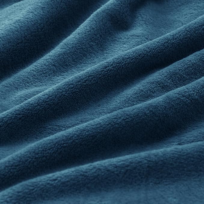 BEDELITE Fleece Blanket Soft Plush Twin Size Blanket Mineral Blue 60"x80" | Ultra Soft Fleece, Plush Microfiber, Lightweight Warmth, All Season Comfort, Fade Resistant, Machine Washable, Couch Sofa Bed