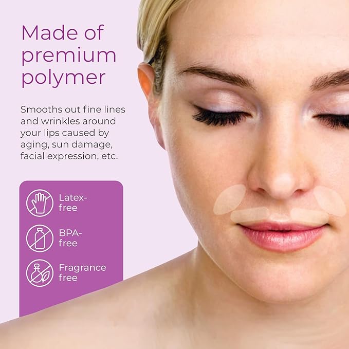 Furlesse Lip-Sticks Wrinkle Patches, Overnight Anti-Wrinkle Patches for Smile Lines, Fine Lines, and Expression Lines, Non-invasive Lip Patches, Anti-aging Skincare, 120 Patches, 30-Day Use