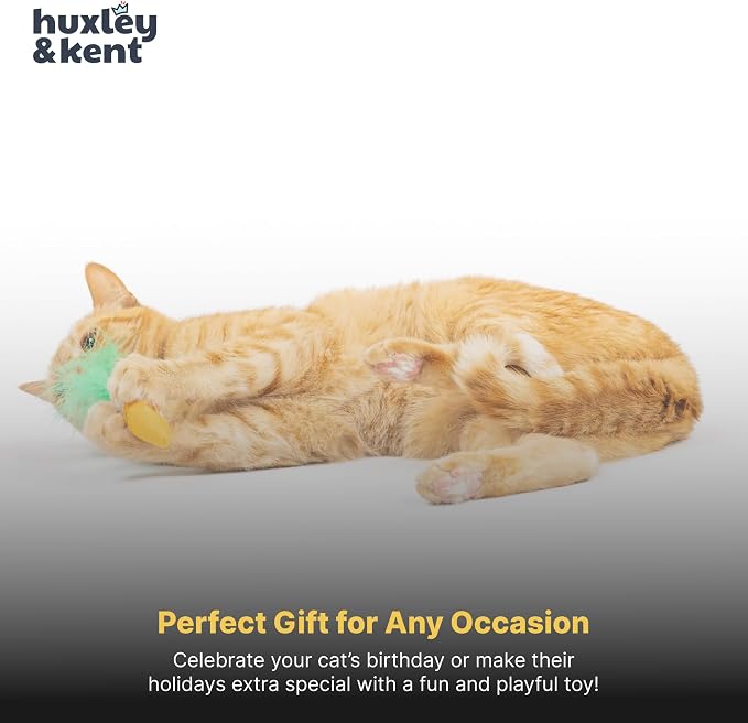 Huxley & Kent Plush Crinkle Catnip Cat Toy, Sneeze-It