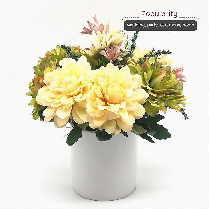 WGVI Matte White Ceramic Cylinder Vase Width 5.5" Height 5", Flower Arrangements, Candle Holder, Terrarium Planter Pot, Storage Container Organizer, Pen Brush Holder, Home Tabletop Decor, 1 Piece
