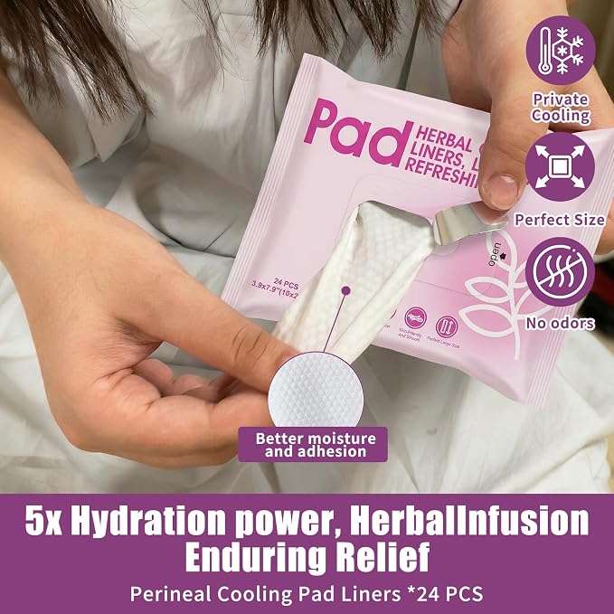 20 Pcs Mom Postpartum Essentials Recovery Kit, Hospital Bag Must Haves for New Mom, Postpartum Pads, Peri Bottle, Cooling Spray, Perineal Cooling Pad Liners, Disposable Underwear, Hot&Cold Packs(Set)