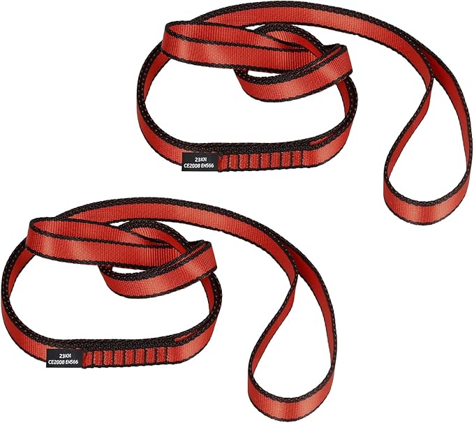 18MM Nylon Climbing Sling Runner 23KN CE2008/EN566 Strong Webbing Straps for Rock Climbing,Mountaineering, Rappelling, Swing, Yoga Hammock etc