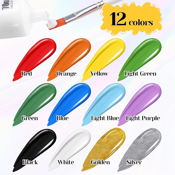 Light Blue Face Paint 70ml, Water-Based Highly Pigmented Body Paint for Avatar, Sally Makeup, Non-Toxic Washable Face Body Paint for Adults Halloween SFX Cosplay Makeup ,Costume Events
