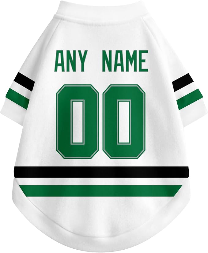 Dallas Dog Clothes Personalized Pet T Shirt for Dogs Gift | Custom Name Number Jersey Style Pet Shirt for Dog