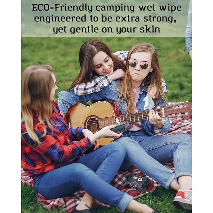 Combat Wipes Gaia - Feminine Hygiene Outdoor Wet Wipes - Extra Thick, Ultralight, Biodegradable, pH Balanced Cloths for Women (75 Count (3 Packs))