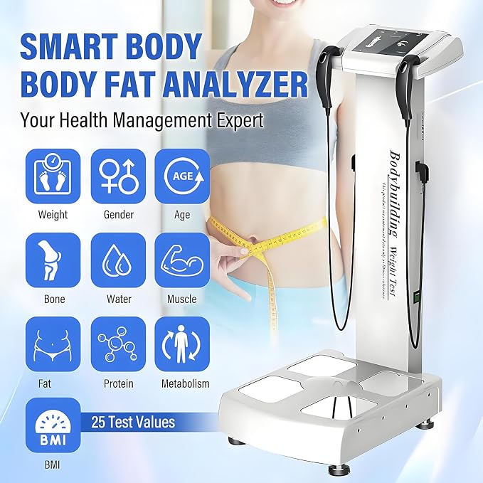 Body Composition Analyzer,Body Fat Scale, Body Composition Analyzer, Body Fat Detection Equipment, Muscle Detection and Analysis for Home, Gym & Clinic Use