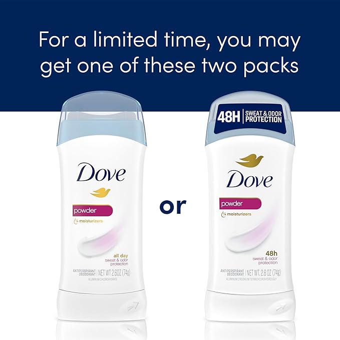 Dove Powder Invisible Solid Anti-Perspirant Deodorant 2.6 oz (Pack of 6)