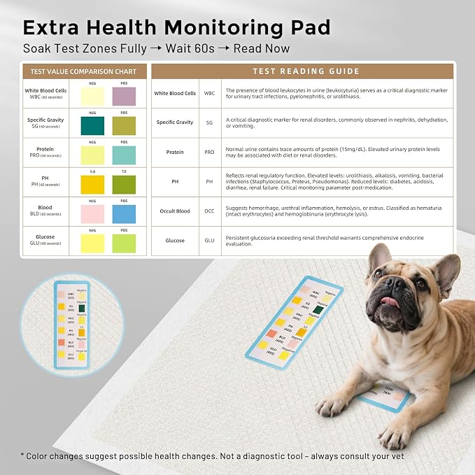 ZOMISIA Charcoal Puppy Pee Pads for Dogs Extra Large, 28"x34" 30 Counts + 1 Extra Health Monitoring Pad - XL Dog Potty Training Pads Disposable, Odor-Control, Super Absorbent Leak-Proof