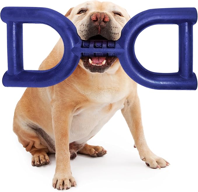 SuperChewer Tough Tug Pull Toy | Lifetime Replacement | Strong Natural Rubber | Interactive Tug-of-War Toy for Dogs | Ultra Durable Chew Toys for Aggressive Chewers | For Medium & Large Breeds