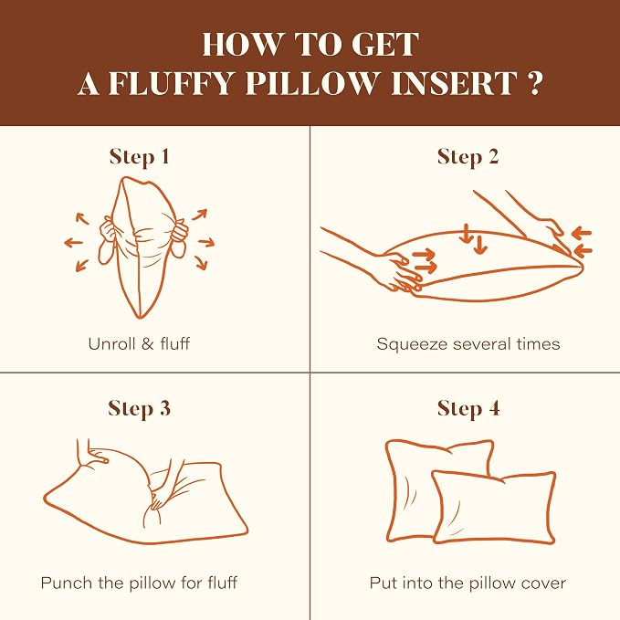 DOWNSTORIA 24x24 Euro Feather Down Pillow Inserts 2 Pack, 100% Cotton Cover | Soft Decorative Throw Pillows for Bed, Couch, Sofa, Bedroom, Living Room, Apartment and Farmhouse Home Decor