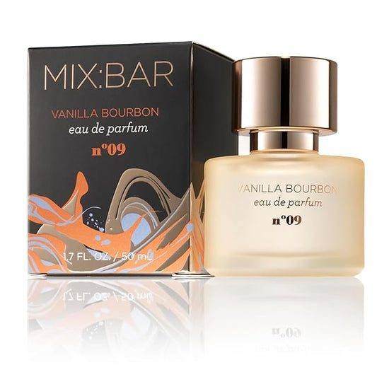 MIX:BAR Vanilla Bourbon Perfume for Women - Woody, Vanilla Bean, Amber Scent - Eau de Parfum Spray - Hair Mist Perfume - Long‑Lasting Fragrance,1.7oz