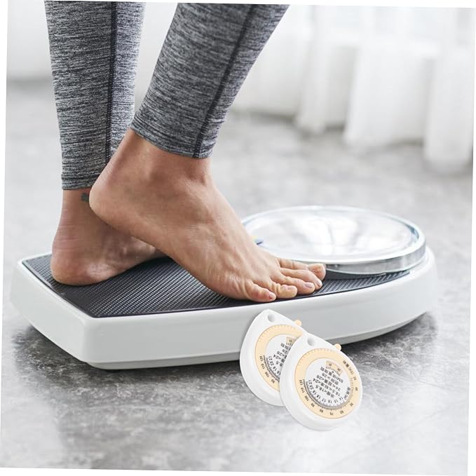 ORFOFE Dual-Sided Soft Tape Measure for Body 2pcs Health Tape Measure 1.5m Reel Accurate Waist Body Measurements Auto-Retractable for Fitness Tracking