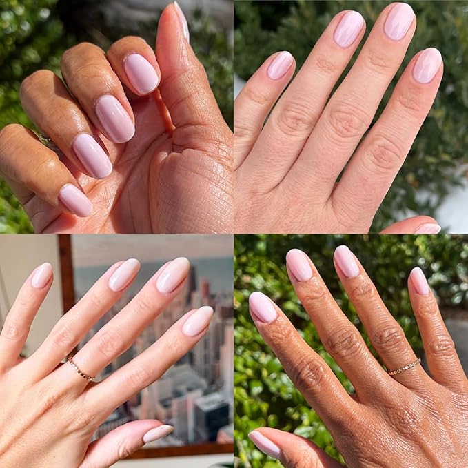 Olive & June Long Lasting Nail Polish | Spring Pastel Nails | Plump Gel-Like Finish No Lamp Needed | Lasts up to 10 days | Salon-Quality 15-Free Vegan & Cruelty-Free Chip-Resistant | Strawberry Scone