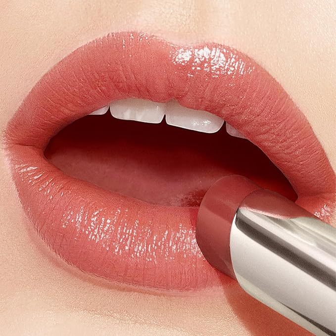CARSLAN Essence Lipstick, Moisturizing, Plumping, Shiny Lip Color, Non Sticky Lipstick with Vitamin E, Sooth, Soften Lip, J302