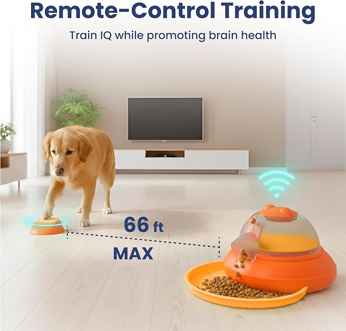 PawsPik Wireless Remote Interactive Dog Feeder, Medium