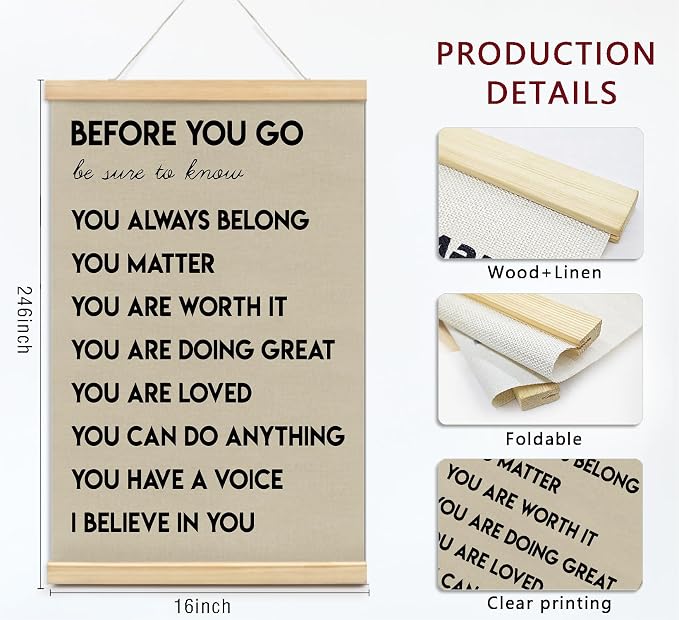 foedor Affirmations Mental Health Posters Playroom Wall Decor,16x24 Inch | Positive Wall Sign Decor Posters for Health Office, Inspirational Wall Art for Office Bedroom Kids Playroom Wall Decor