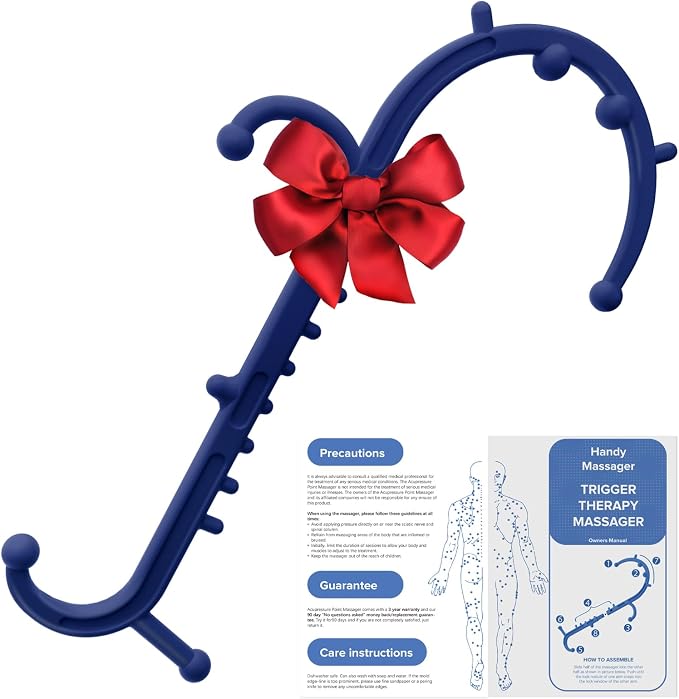 Ranarose Deep Tissue Back & Neck Massager - Back Massager Stick for Pain Relief, Muscle Knot Remover, Trigger Point Massage Tool for Full Body, Shoulders, Legs - Pressure Point Massage Tool