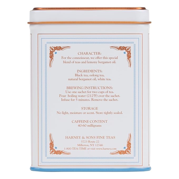Harney & Sons Earl Grey Supreme, Black Tea, 20 Sachets
