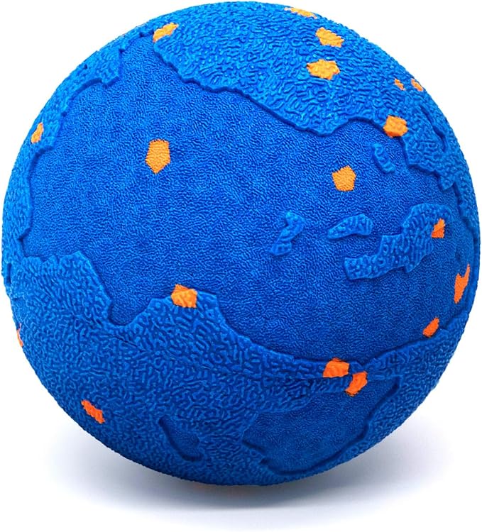 Interactive Dog Toys Ball with 2 Shells – Automatic Moving Rolling(Blue)