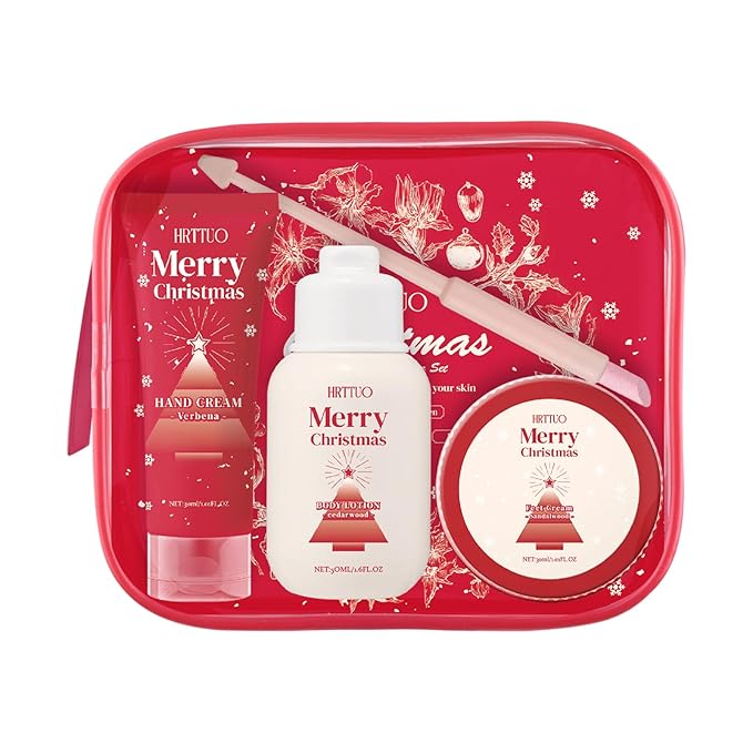 Christmas Body Care Gift Set for Women - Fragrance Moisturizing Body Lotion, Hand Cream and Foot Cream, Repair & Nourishing Dry Skin, Rough Hands and Feet, Skin Care Birthday Gift for Her (1)
