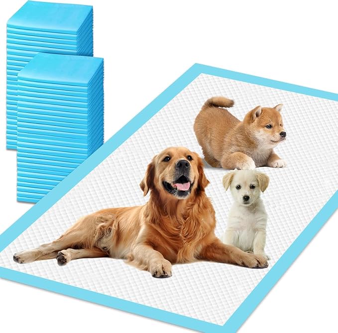 XXXL Puppy Pee Pads for Dogs 31"x47" 40 Count, Pee Pads Extra Large, Leak-Proof & Super Absorbent Dog Pee Pads, Thicken Disposable Potty Pads Puppy Training Pads for Cats Rabbits