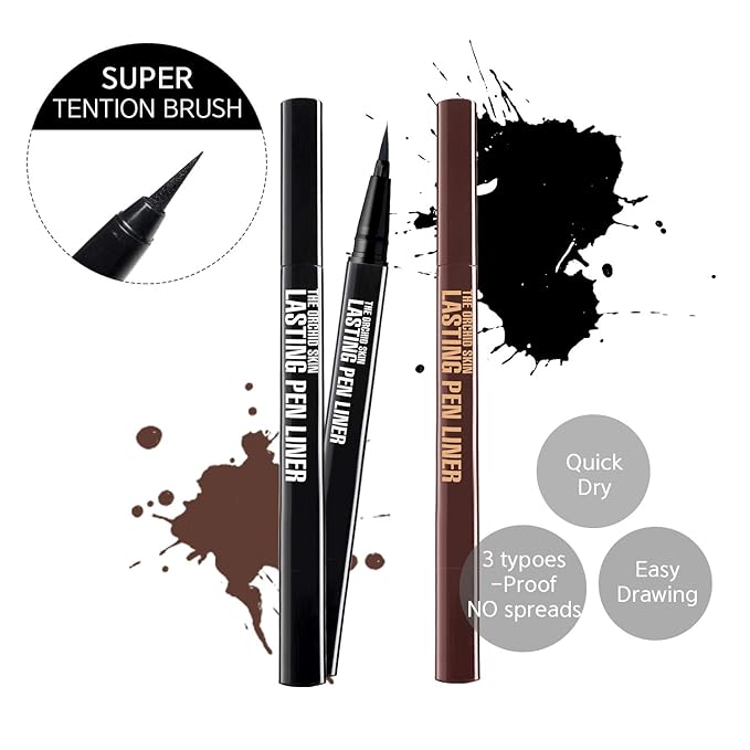 The Orchid Skin DARK CHOCO BROWN PEN LINER for Eye line, Korean Brand 0.1oz