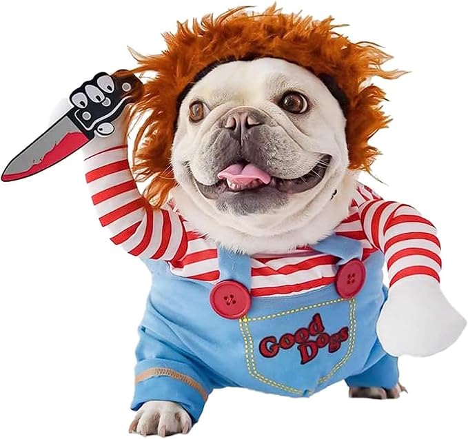 Pet Halloween Costume, Dog Funny Costume Halloween Cosplay Outfits Cute Clothes Adjustable Party Dress Up Apparel Accessories for Small Medium Large Dogs(X-Large)