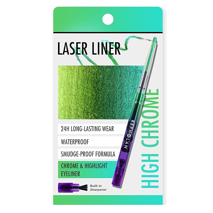 BEPHOLAN Chameleon Metallic Green Eyeliner Pencil Waterproof Gel Eye Liner Pencil Shifting Colors Glitter, Smudge Proof 24h Long-Lasting Eyeliner Pen (WILD OASIS)