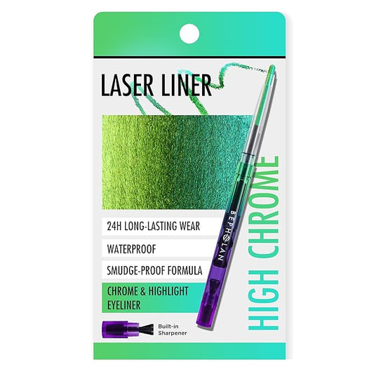 BEPHOLAN Chameleon Metallic Green Eyeliner Pencil Waterproof Gel Eye Liner Pencil Shifting Colors Glitter, Smudge Proof 24h Long-Lasting Eyeliner Pen (WILD OASIS)