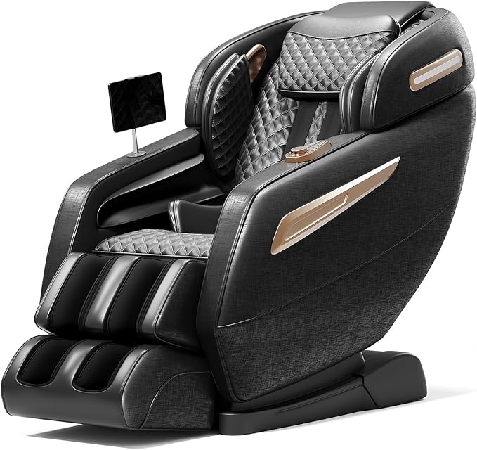 Zero Gravity Massage Chair - 57" Extra-Long SL-Track for Full Body Relief, Back/Leg Heat & Airbag Massage - Relieve Back Pain for Sedentary Workers/Elderly