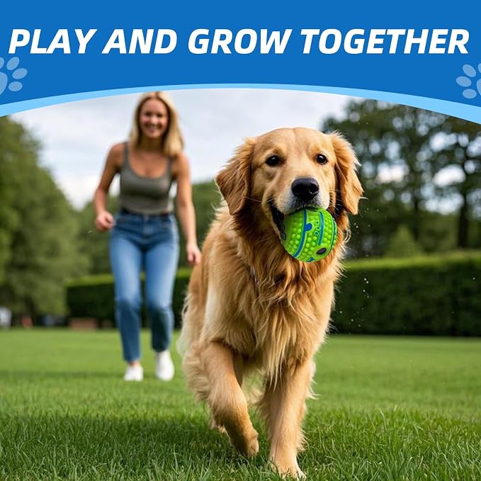 Spiky Interactive Dog Toys Ball, XS, 2.75 in (7 cm) | Shaking with Gibbering Sound, Training, Teeth Cleaning, Herding, Straight
