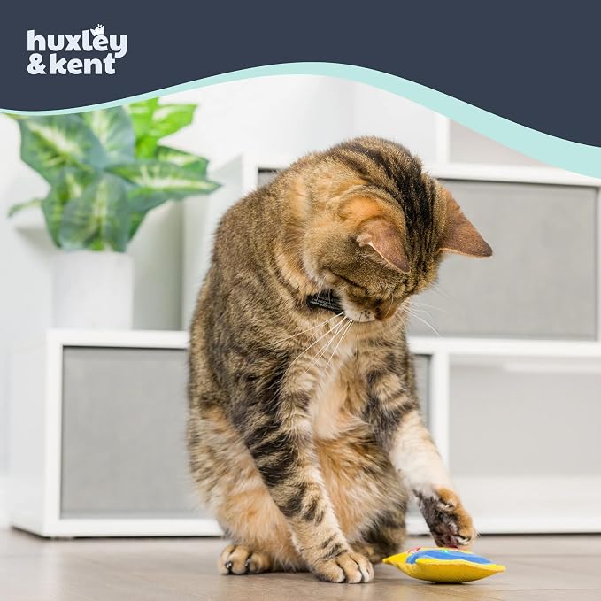Huxley & Kent Plush Crinkle Catnip Cat Toy, Sweetest Fish