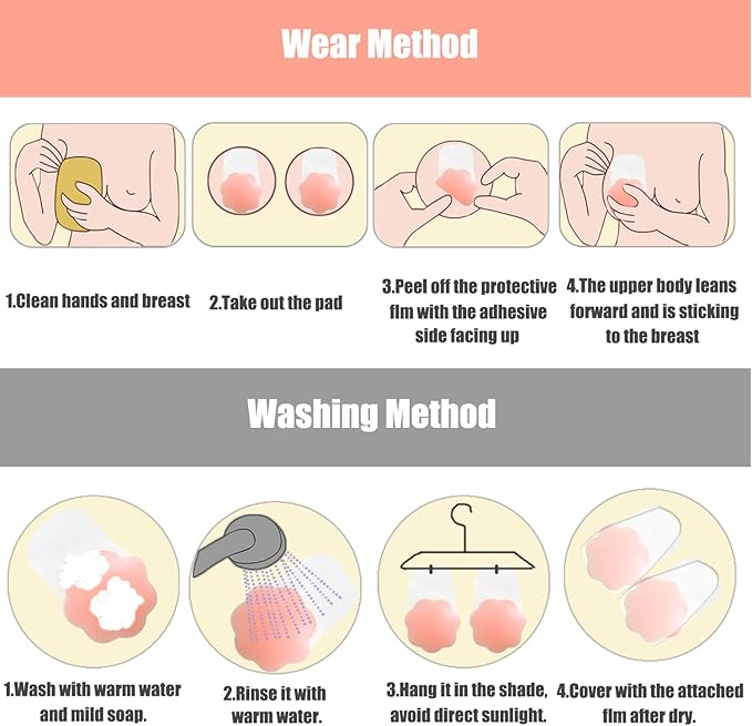 FLORENCE IISA Sticky Bra for Breast Lift Pasties Nipple Covers Invisible Silicone Adhesive Bra Petals Stick on Bra