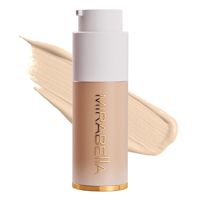 MIRABELLA - Invincible for All HD Liquid Foundation, Moisturizing Face Products for All Skin Types, Full-Coverage Lightweight Foundation Makeup, Moisturizing & Hydrating Beauty Care, Ivory I50