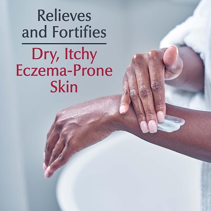 Eucerin Eczema Relief Cream, Full Body Lotion, Moisturizing Eczema Cream with Colloidal Oatmeal (Skin Protectant) and Ceramide 3, 8 Oz Tube