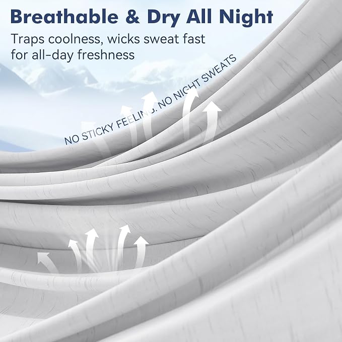 Elegear Double-Sided Arc-Chill® 3.0 Cooling Blanket for Hot Sleepers, Throw | Q-Max>0.5 Cooling Fabric, Absorbs Heat to Keep Body Cool, Lightweight Summer Blankets for Night Sweats & Menopause, 51"x67"