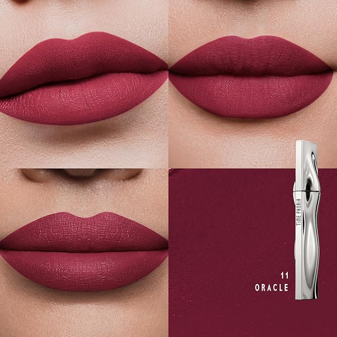 ETERNAL LIP MATTE-Long Lasting Lip Stain, Waterproof & Transferproof Lip Tint, Mask-friendly, Matte Finish Lipstick, Lightweight, High Coverage, Stocking Stuffers For Teengirls (11 ORACLE)