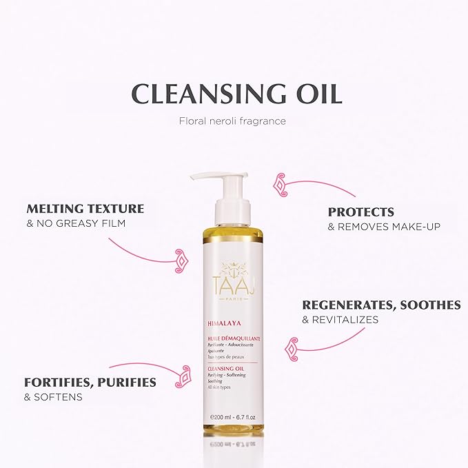 | Himalaya Cleansing Oil – Gentle & Melting Texture | Deep-Cleansing & Hydrating Skincare | Removes Impurities & Makeup | Soft, Clear & Calm Skin | All Skin | 85% natural & Vegan | 6.8 fl oz