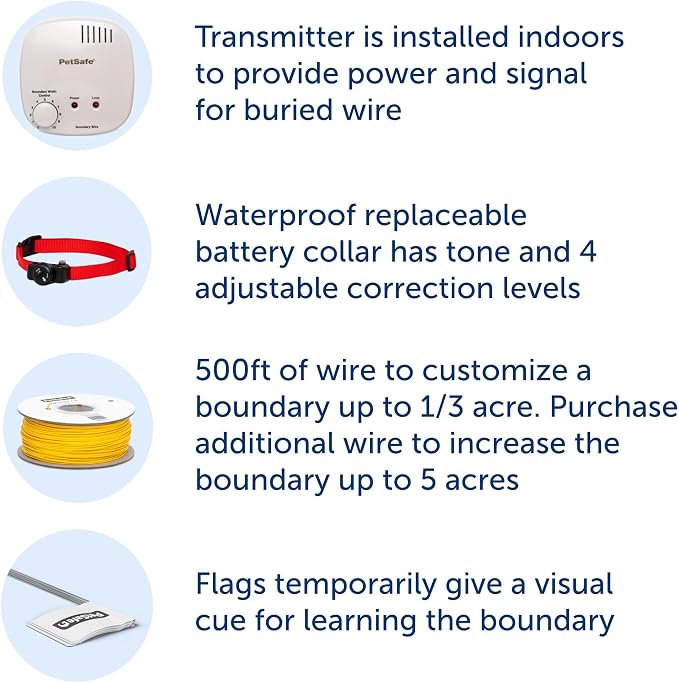 PetSafe Basic In-Ground Fence, Up to 1/3 Acre
