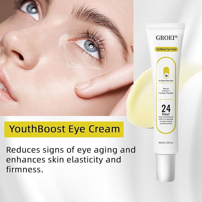 Revive Retinol Eye Cream with Peptide | Anti-Aging Treatment Reduces Wrinkles for Face and Neck, Fine Lines, Firms & Hydrates for All Skin Types | Boosts Collagen, Improves Skin Texture | 1.35oz, 2PCS