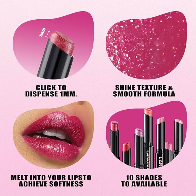 Lipstick For Women Matte Nude Glitter Shimmer Metallic Highly Pigmented Moisturizing Lip stick Hypoallergenic Waterproof Long Lasting Lipsticks Quick Makeup Lightweight Portable 02# Classic Red