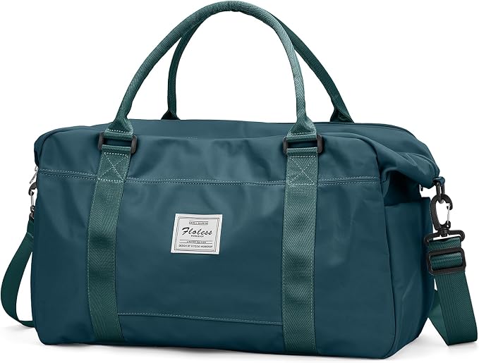 Travel Duffel Bag, Carry On Overnight Weekender Bags for Women | Travel Bag with Wet Pocket & Trolley Sleeve, For Spirit Airlines 18x14x8 Personal Item Bag