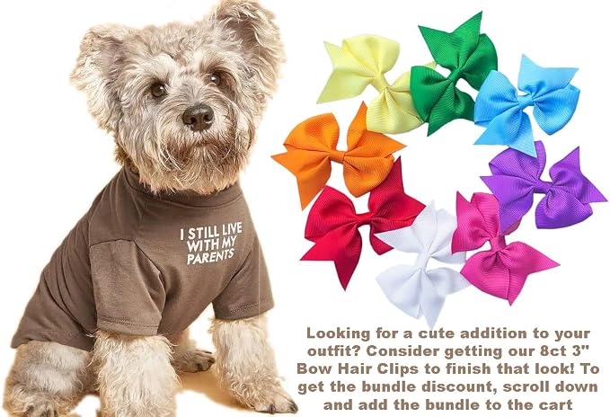 Cute Dog Clothes, T Shirt for Medium and Small Dogs Girl Boy,Puppy.Breathable Soft Dog Costume for Pet Dogs Cats, Pet Pullover Jumper, Cat Clothes (L-(10~17lb), Chest~18", Khaki)