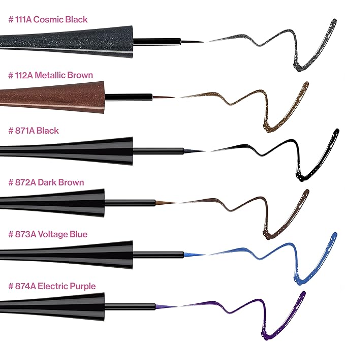 wet n wild MegaLiner Liquid Eyeliner - Voltage Blue (Pack of 2)