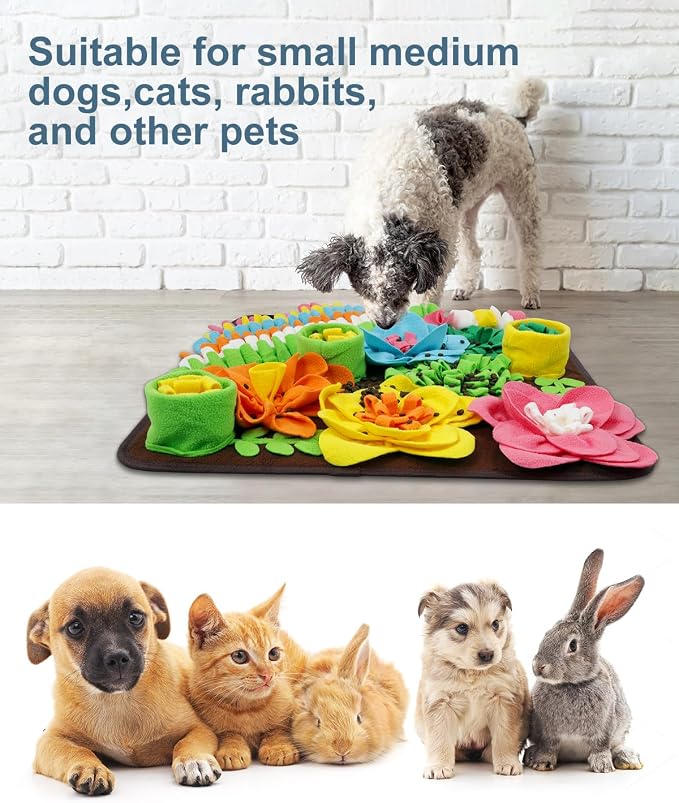 Snuffle Mat for Dogs, 20in Interactive Dog Puzzle for Medium & Large