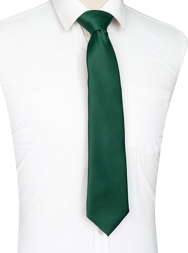 JEMYGINS Solid Color Tie Mens Necktie for Business and Wedding